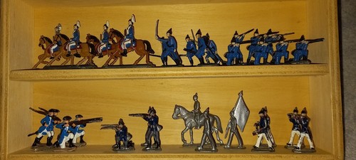 Sammlung alter zinnsoldaten - alter,