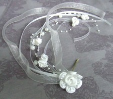 Kopfschmuck kommunion blüte - kopfschmuck,