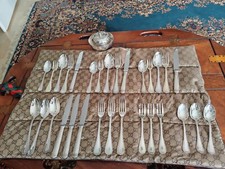 Christofle Malmaison Menübesteck für 6 Pers.30 Tlg.versilbert+kleine Schale