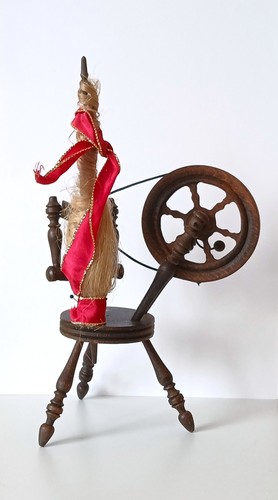 Deko miniatur spinnrad aus - deko,