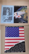 Rolling Stones Mick Taylor Japan Tour 1987/1990 3 PAMphlets Used with Poster vv7