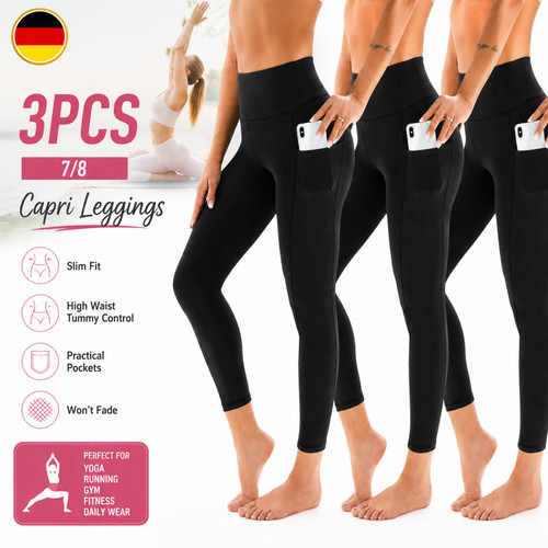 Leggings damen 3er pack 8 - damen, 7/8