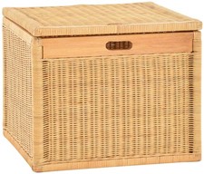 Korb mit Deckel Rattan