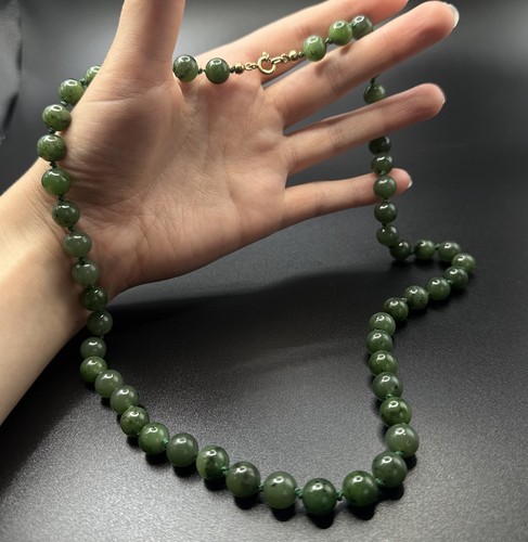 Natürliche jade kugel kette - jade,