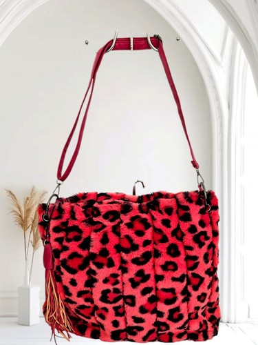 Plüsch shopper schultertasche - plüsch,