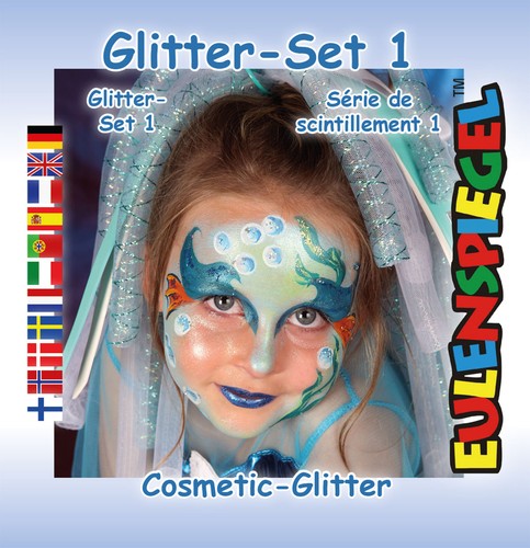 Eulenspiegel glitzer motiv set - glitzer,