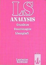 Lambacher Schweizer Analysis Grundkurs Lösungsheft Oberstufe Mathematik Klett
