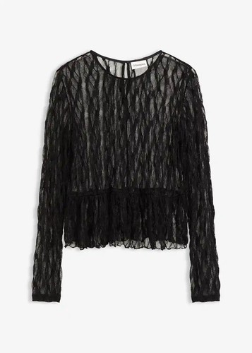 Langarmshirt aus spitze - langarmshirt,