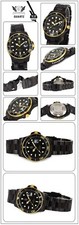 CAVADINI Herrenuhr Diver Black