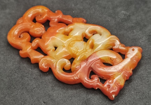 Alte skulptur drache und - "drache,