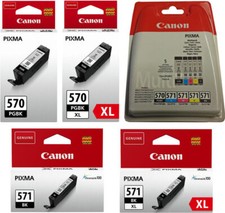 Canon Drucker Patronen PGI-570 CLI-571 XL Pixma TS 5050 6000 6050 8000 Original