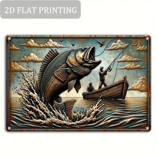 Blechschild Angeln Fishing