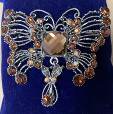 Braun"Schmetterling"Brosche