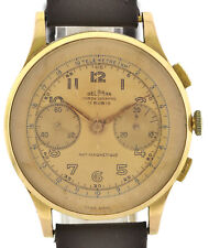 Delbana Chronograph Suisse Landeron 48 Vintage Chronograph 750 Gold  Ø37,5mm