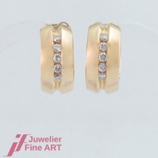 Ohrringe-Diamant-Creolen mit