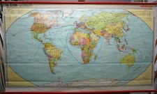 Die Erde politische Ansicht Weltposter Rollbild Schulwandkarte Weltkarte