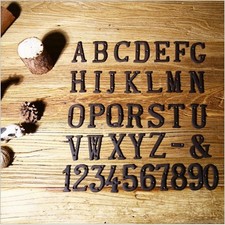 Gusseisen Buchstaben Zahlen
