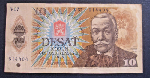 Banknote tschechoslowakei 10 - banknote,