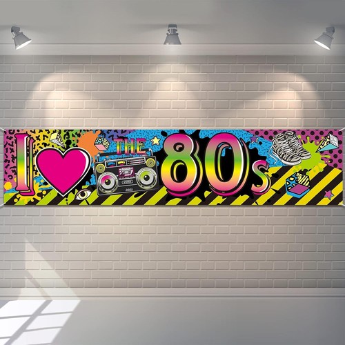 80er jahre party banner - 80er,