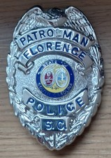 S/G25 Historisches US-Polizeiabzeichen - FLORENCE POLICE - Patrolman - HM-