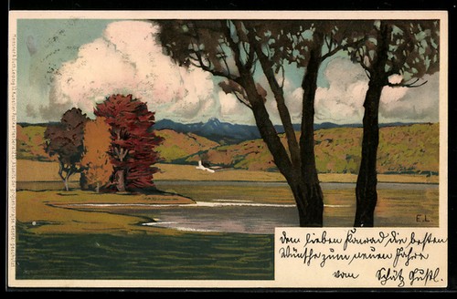 Künstler ernst liebermann - künstler-ak,