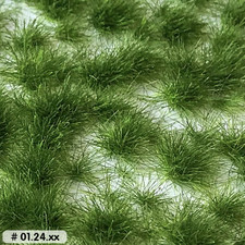 Grasbüschel Spätfrühling 4mm lang - 15 x 21cm - Eisenbahn Modellbau Landschaft