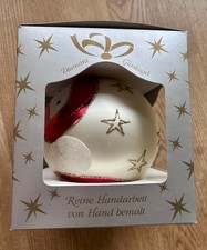 Glaskugel Mundgeblasen Reine Handarbeit von Hand Bemalt Ca 14 Cm Groß Glas Kugel