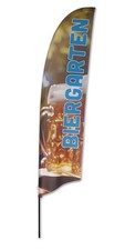 Biergarten beachflag gerade - beachflag,