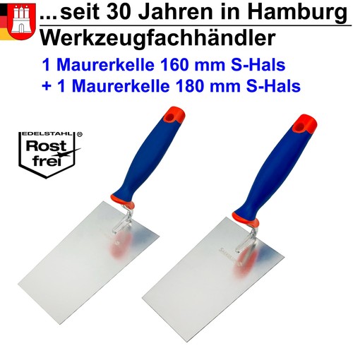 Maurerkelle set 180mm 160mm - 180mm+,