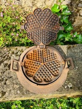 Waffeleisen antik Gusseisen