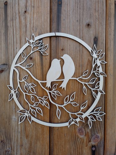 Fensterbild wandbild aus holz - aus,