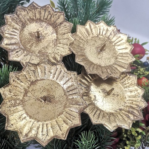 Metall adventskranz - x,
