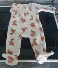 Weißer "Rehe" Fleeceanzug - Gr.62 - NEU