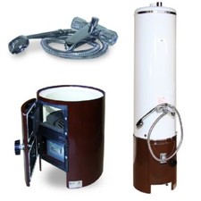 Wittigsthal EJSB01 Badeofen aus Stahl 100L für Holz u. Kohle inkl. Mischbatterie