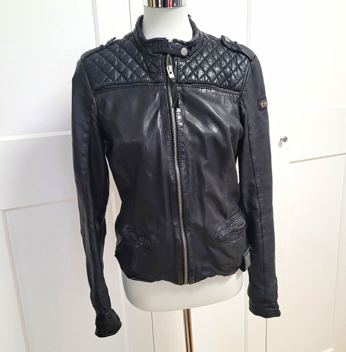 Tigha damen lederjacke schwarz - damen,