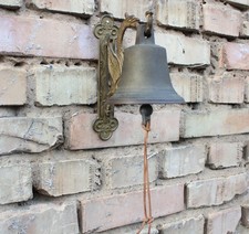 [13139] Schöne massive Schiffsglocke Wandglocke Messing