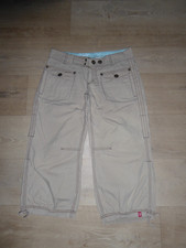 EDC by ESPRIT 3/4 Cargo Hose Caprihose Hüftig Beige Gr.38 **TOP**