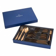 Villeroy und Boch 20-teiliges Besteck Set Manufacture Cutlery Edelstahl Bronze