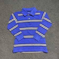 Langarm Poloshirt Blau