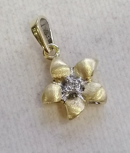 Gold kette anhänger - anhänger, blume