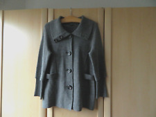 Leichter, halblanger Damen-Wollmantel von ***AMBEE***  in mittelgrau, Größe L