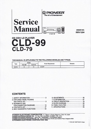 Service manual anleitung - service, für