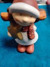 niedlicher Keramik- Engel 18 cm