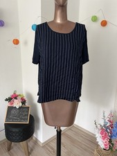 Damen Bluse Gestreift Dunkel