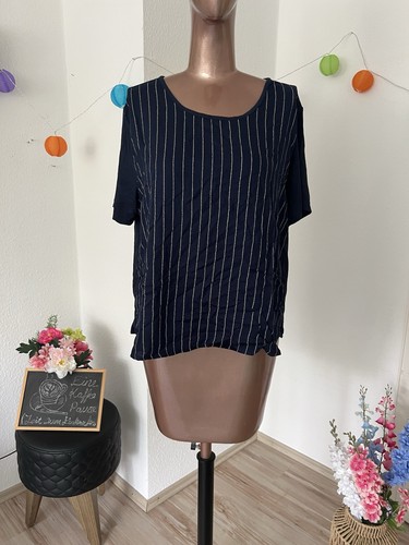 Damen bluse gestreift dunkel - bluse,