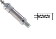 Pneumatik Kleinzylinder einfachwirkend ISO 6432 Rundzylinder Druckluft Zylinder 