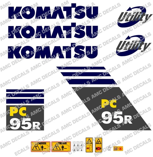 Komatsu pc95r bagger aufkleber - komatsu,
