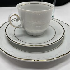 Bavaria Porzellan Mitterteich Goldrand Vintage   Kaffeeservice 18 Teile 5 Per.