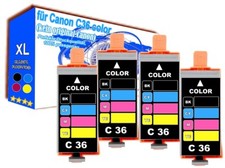 4x TINTE PATRONEN für CANON