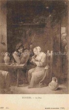 TENIERS David II (1610-1690) Kuenstlerkarte Mandoline Le Duo